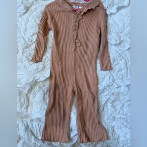 Zara Ribbed Soft Pink jumpsuit